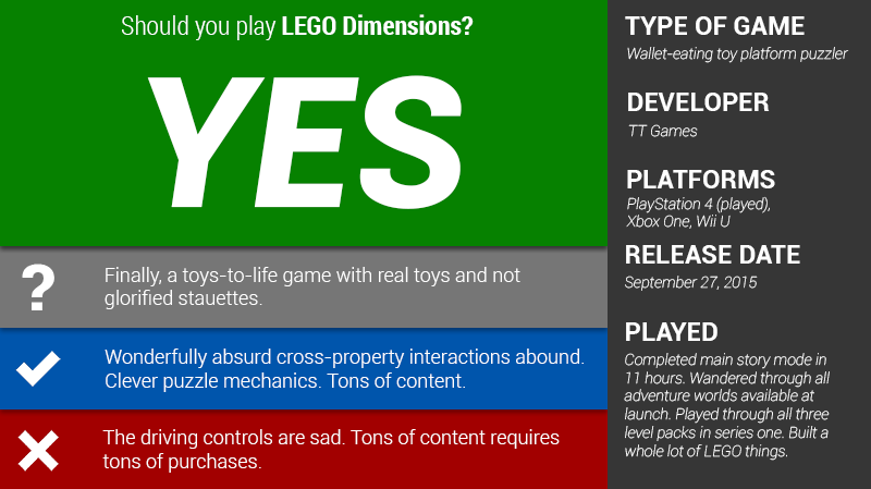 Illustration for article titled LEGO Dimensions: The Kotaku Review